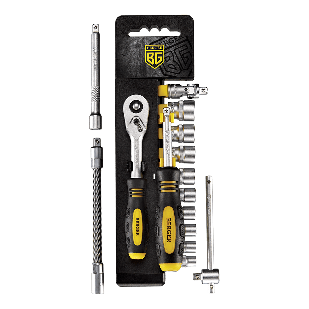 НАБОР ИНСТРУМЕНТОВ 1/4” 15 ПРЕДМЕТОВ BERGER BG2034