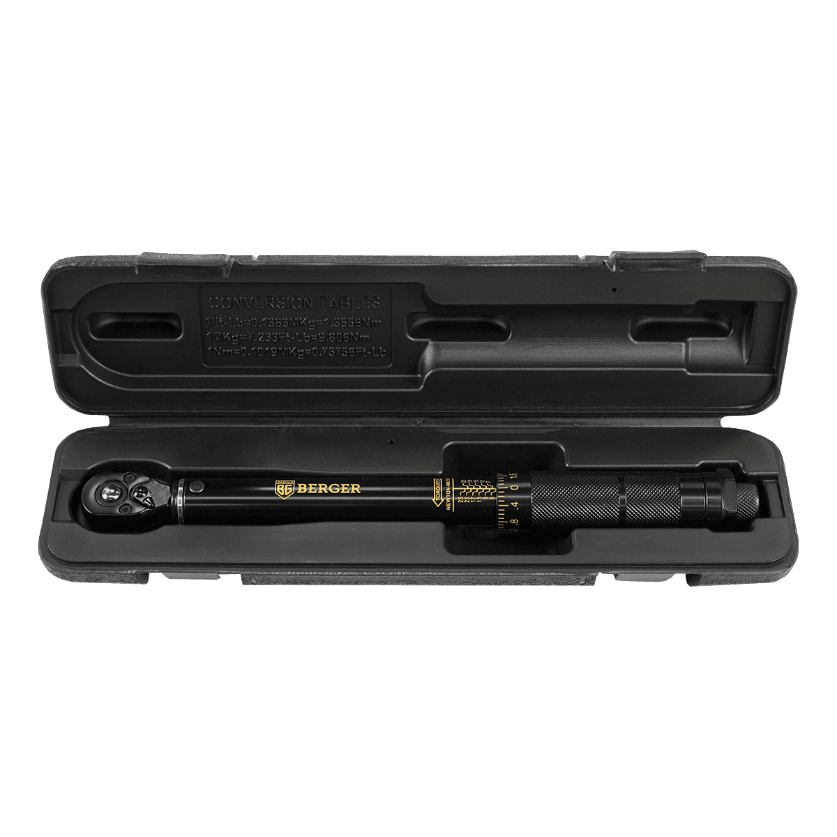 КЛЮЧ ДИНАМОМЕТРИЧЕСКИЙ ЩЕЛЧКОВЫЙ 1/4" 5-25 HM BERGER BG2155