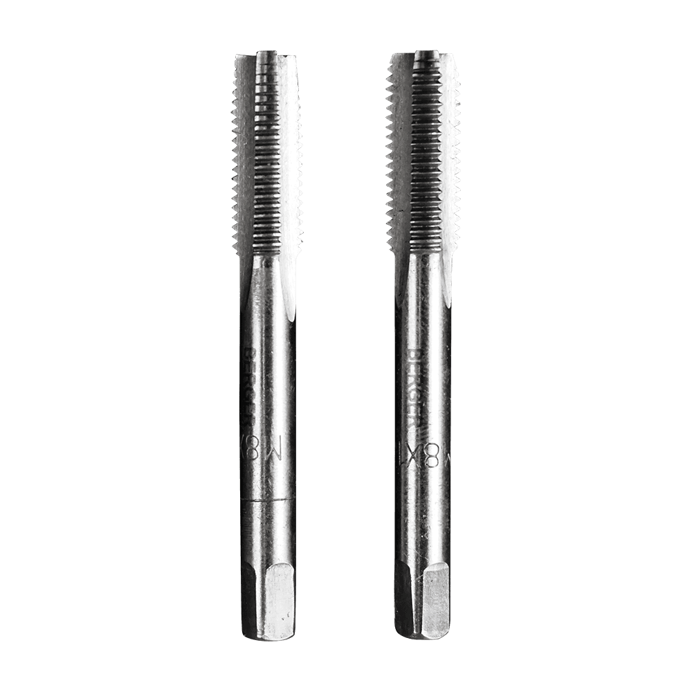 МЕТЧИКИ МЕТРИЧЕСКИЕ BERGER КОМПЛЕКТНЫЕ (2 шт) М10х1,0мм BG1022