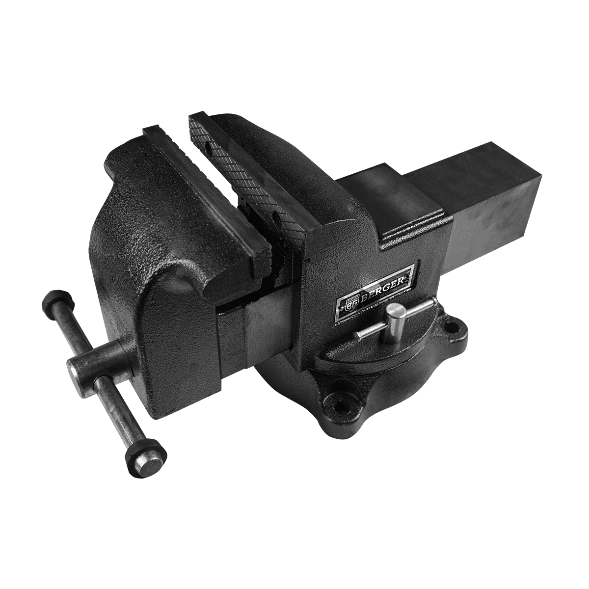 ТИСКИ ЧУГУННЫЕ ПОВОРОТНЫЕ С НАКОВАЛЬНЕЙ «БОР» 200мм BERGER BG1339