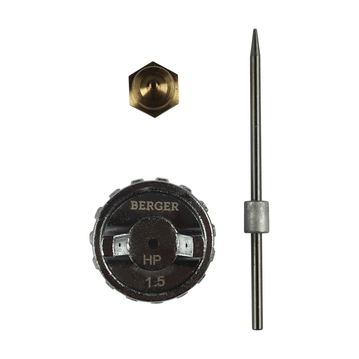 КОМПЛЕКТ СМЕННЫЙ ДЛЯ КРАСКОПУЛЬТА «ГРАУ» HP (сопло+игла+дюза 1.5мм) BERGER BG1371