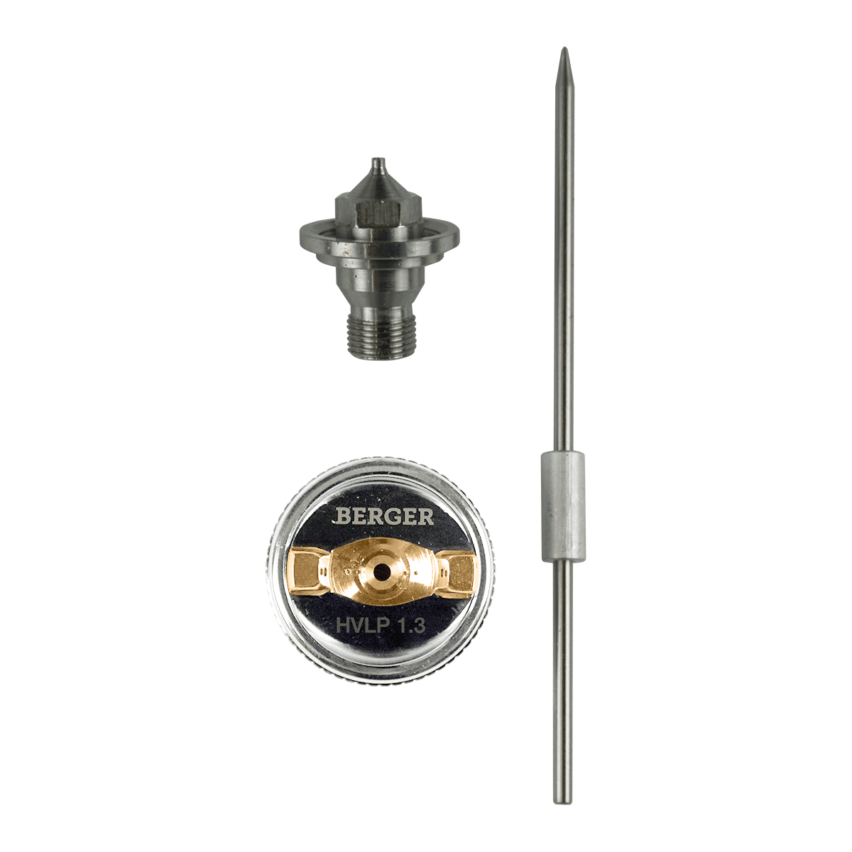 КОМПЛЕКТ СМЕННЫЙ ДЛЯ КРАСКОПУЛЬТА «ГРЮН» HVLP (сопло+игла+дюза 1.3мм) BERGER BG1381
