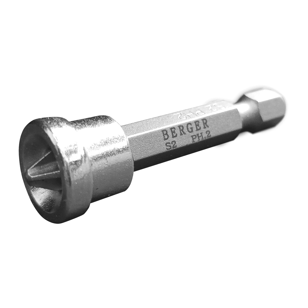 БИТЫ МАГНИТНЫЕ ДЛЯ ГИПСОКАРТОНА С ОГРАНИЧИТЕЛЕМ PH2 (50 мм, 2 шт., S2) BERGER BG2423