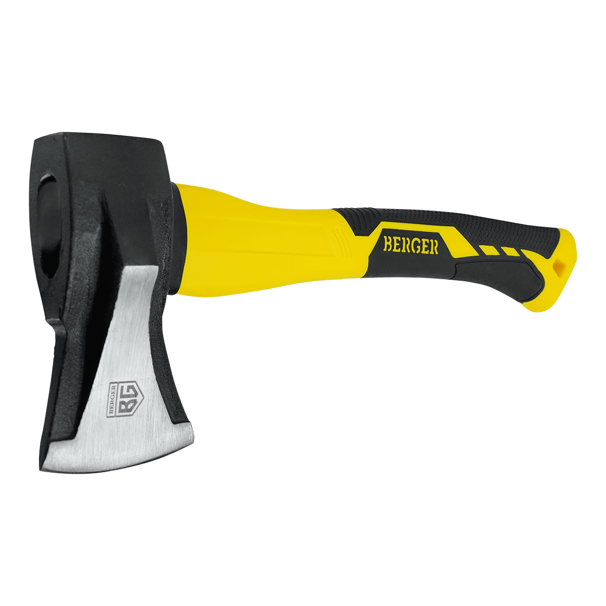 ТОПОР-КОЛУН КОВАНЫЙ 1000 ГРАММ С ФИБЕРГЛАССОВОЙ РУКОЯТКОЙ 390 мм BERGER BG1524