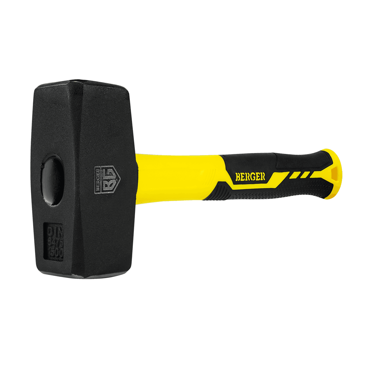 КУВАЛДА КОВАНАЯ 1500 ГРАММ С ФИБЕРГЛАССОВОЙ РУКОЯТКОЙ BERGER BG1517