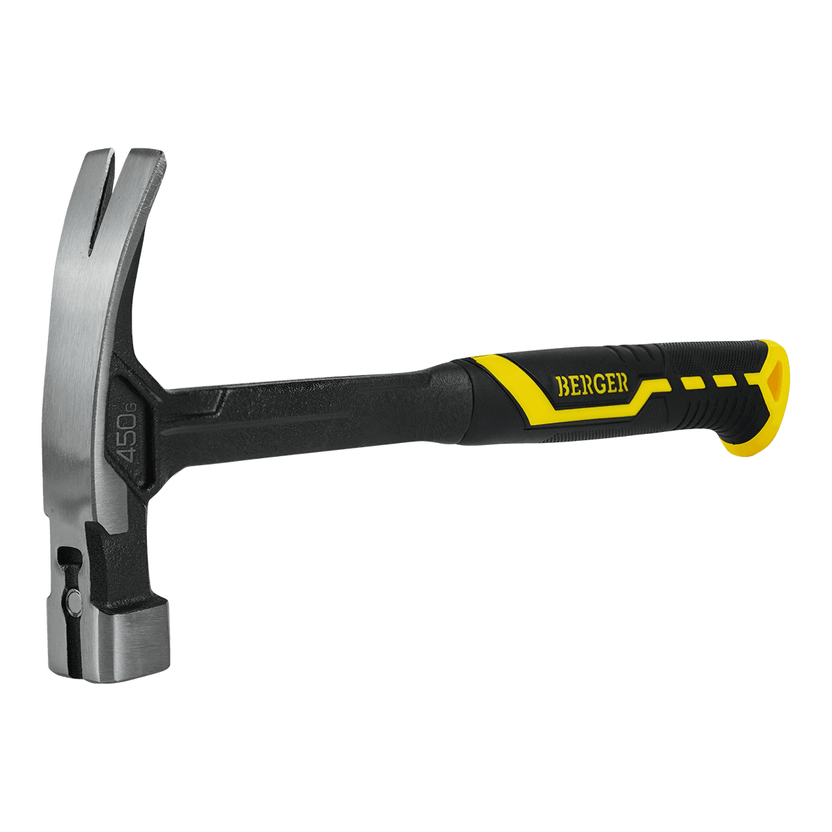 МОЛОТОК-ГВОЗДОДЕР ЦЕЛЬНОКОВАНЫЙ 450 ГРАММ С МАГНИТОМ BERGER BG1527