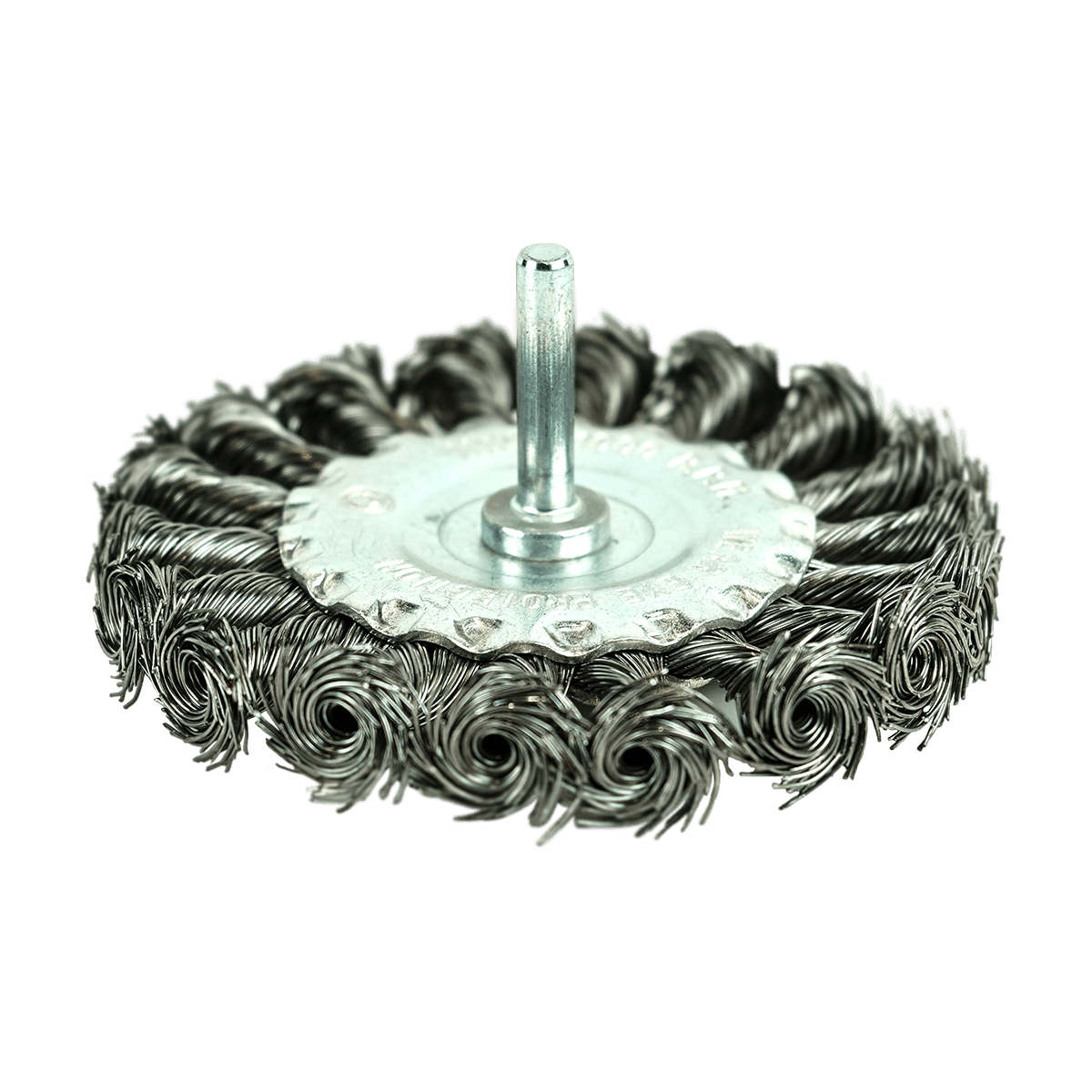 КОРДЩЁТКА ДИСКОВАЯ 100 мм ДЛЯ ДРЕЛИ (витая оцинкованная сталь 0.5 мм) BERGER BG1735