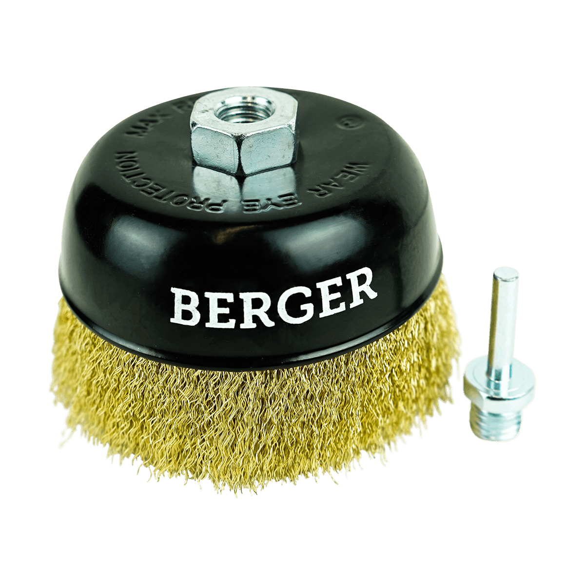 КОРДЩЁТКА ЧАШЕОБРАЗНАЯ 125 мм ДЛЯ ДРЕЛИ И УШМ (латунированная сталь 0.3 мм) BERGER BG1742