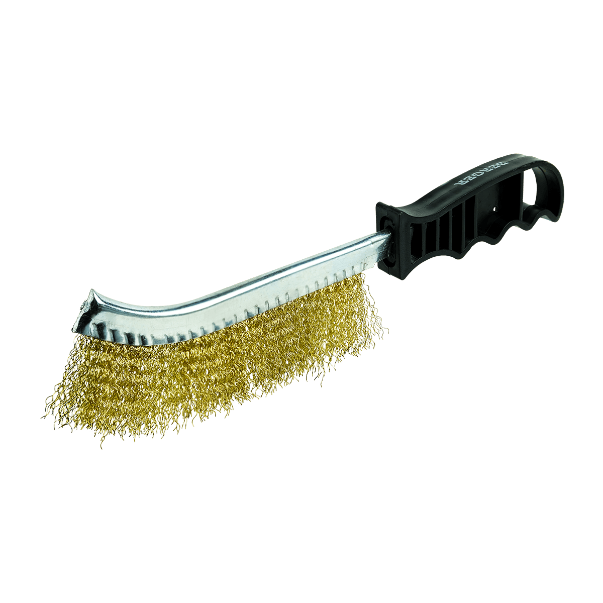 КОРДЩЕТКА РУЧНАЯ 250 мм (1 ряд щетины, омеднённая сталь 0.3 мм) BERGER BG1748