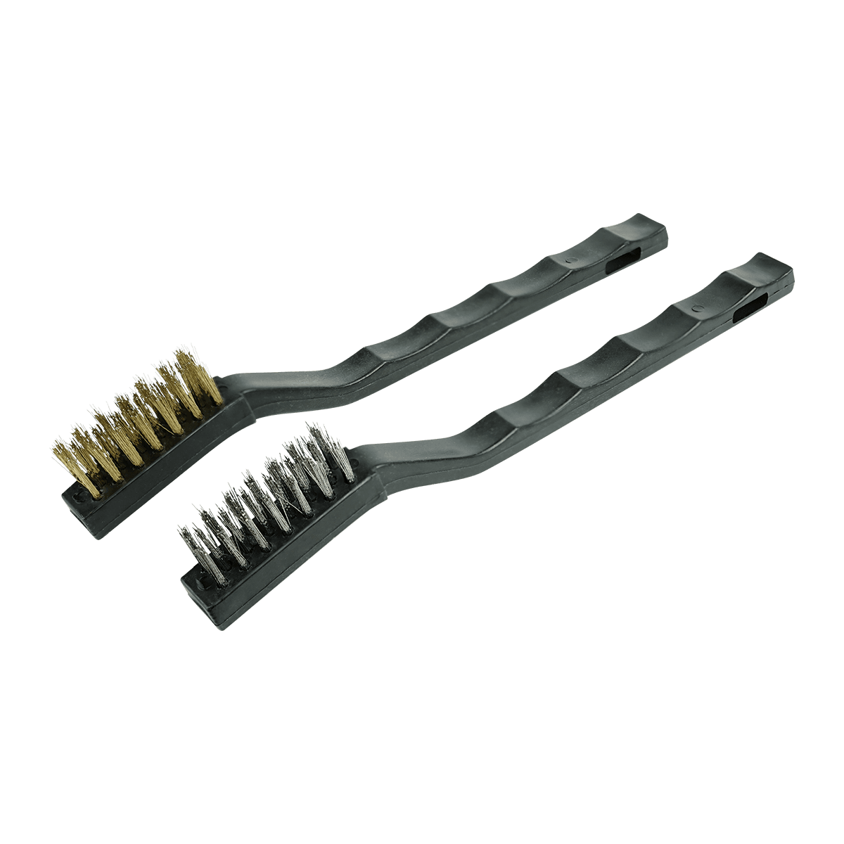 НАБОР ИЗ ДВУХ МИНИ-КОРДЩЕТОК РУЧНЫХ 178 мм (латунь, сталь, 0.12 мм) BERGER BG1750