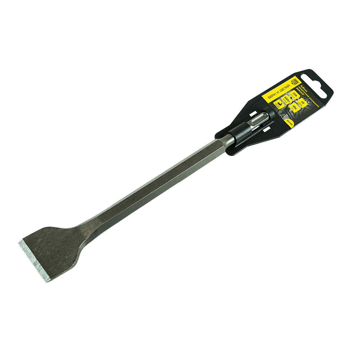 ЗУБИЛО ЛОПАТОЧНОЕ УСИЛЕННОЕ SDS+ 40-250 мм BERGER BG1909