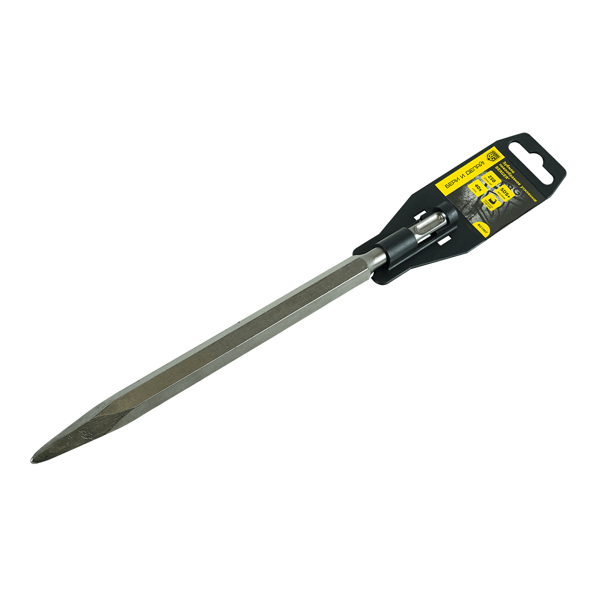 ЗУБИЛО ПИКООБРАЗНОЕ УСИЛЕННОЕ SDS+ 250 мм BERGER BG1907