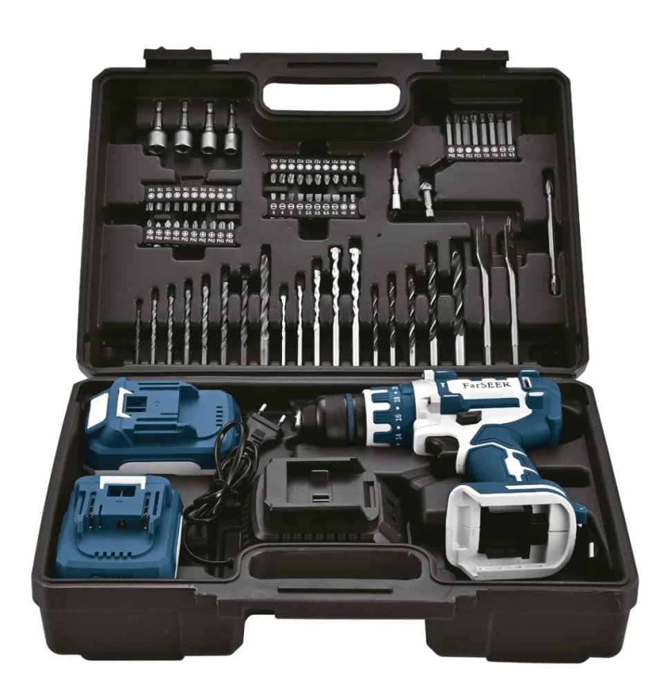 Аккумуляторная дрель с набором инструментов FarSEER CDSET21WS