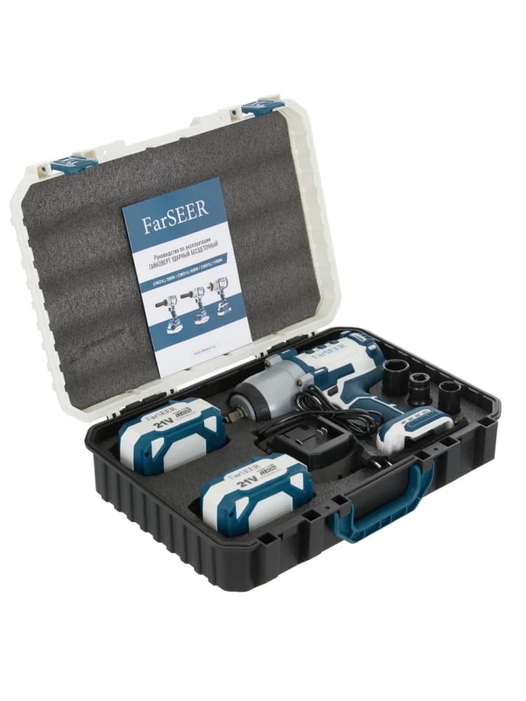 Аккумуляторный гайковерт бесщеточный ударный FarSEER CW21Li 1190N