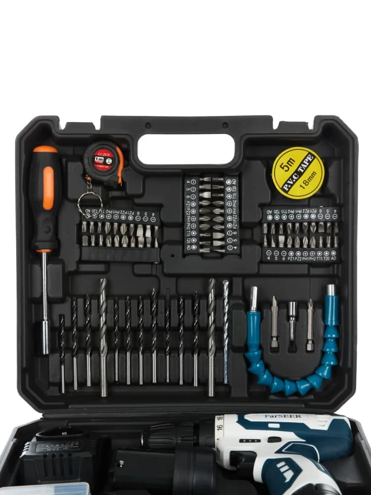 Аккумуляторная дрель с набором инструментов FarSEER CDSET12HS