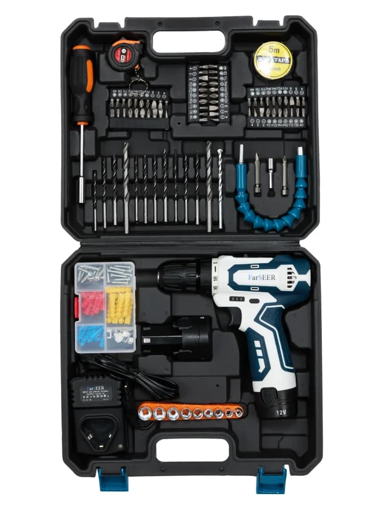Аккумуляторная дрель с набором инструментов FarSEER CDSET12HS