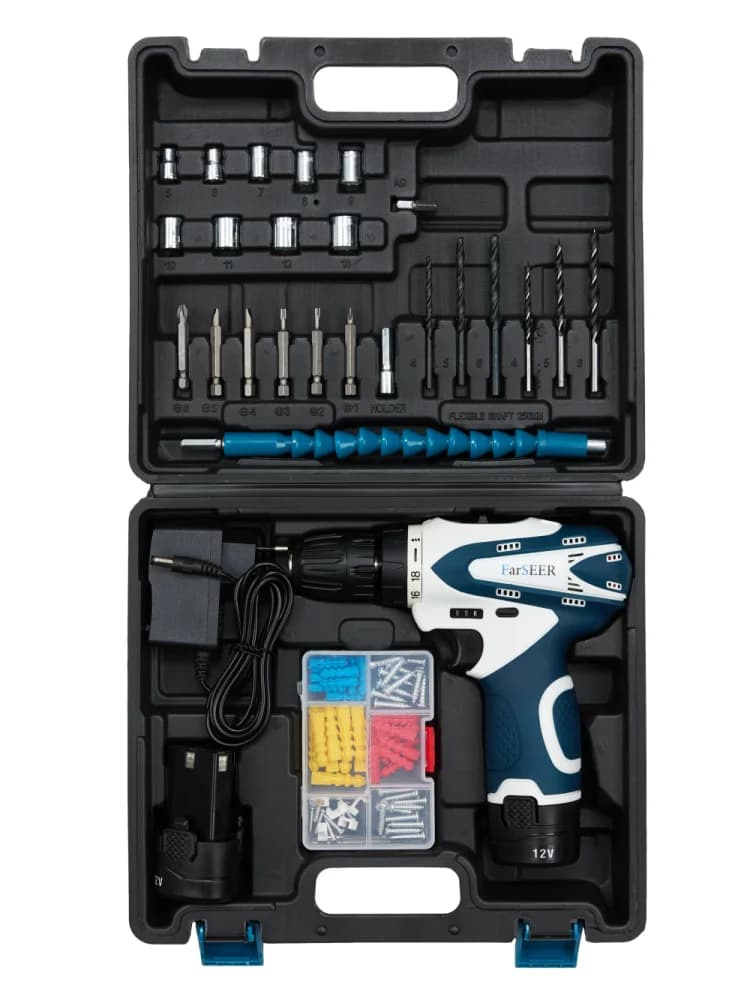 Аккумуляторная дрель с набором инструментов FarSEER CDSET12S