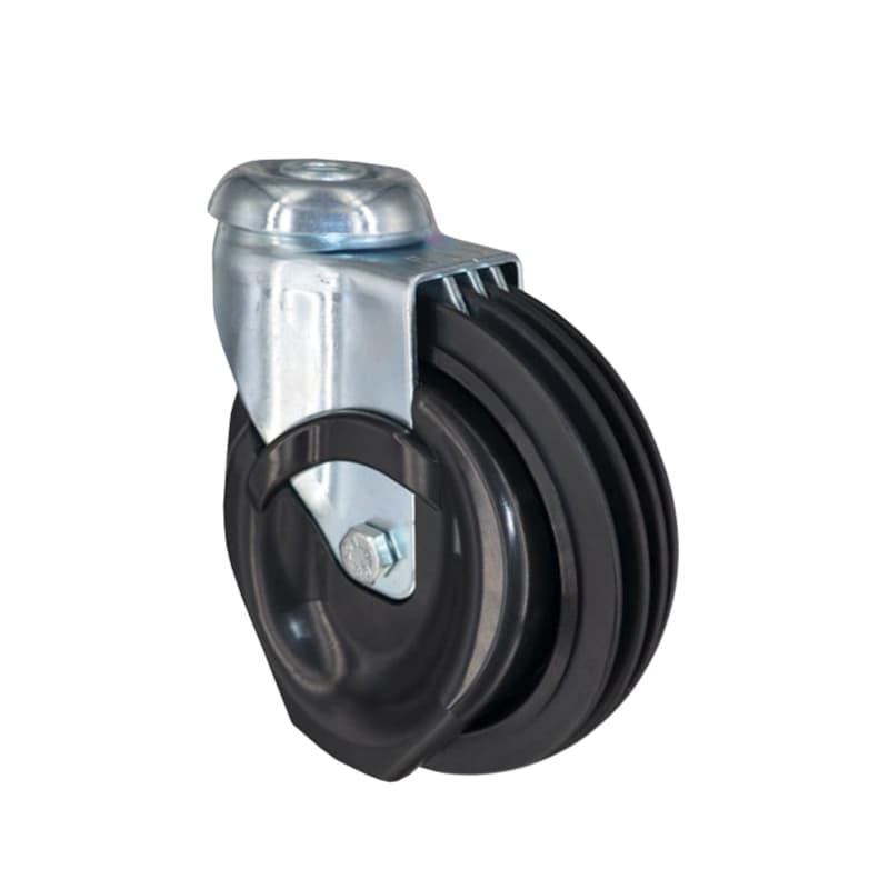 Колесная опора для траволатора поворотная с тормозом EY04 PBP 125 F