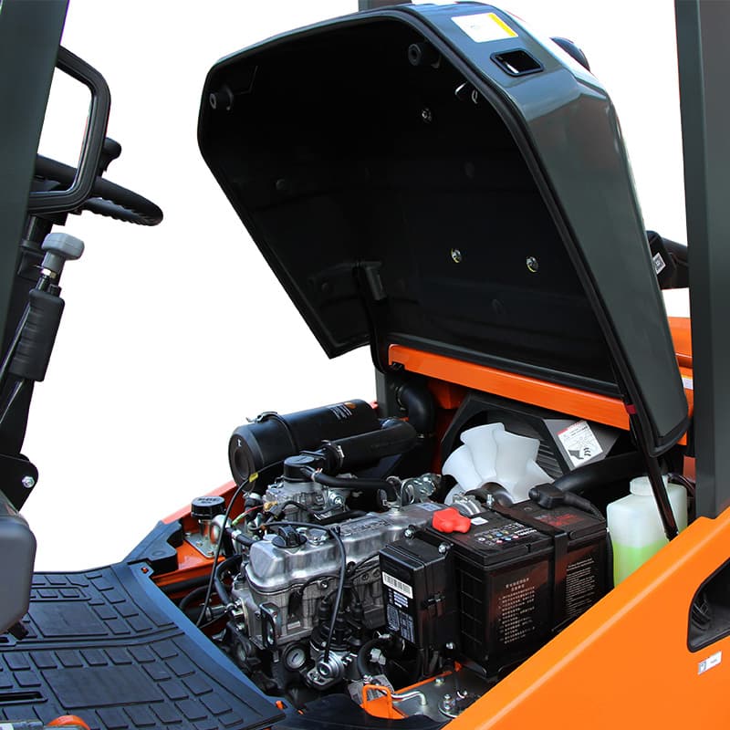 Бензиновый погрузчик CPQD30-RC1K2 с японским двигателем, свободным подъемом и боковым смещением вил