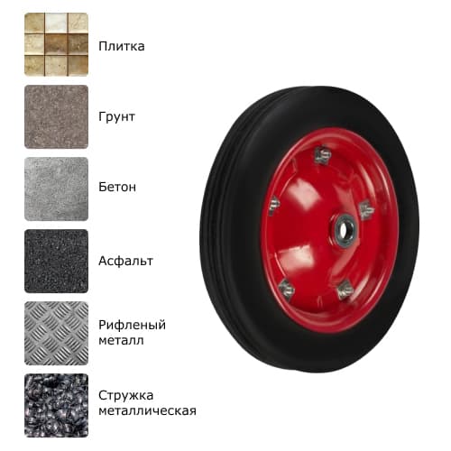 Литое резиновое колесо SR 2500-16 S