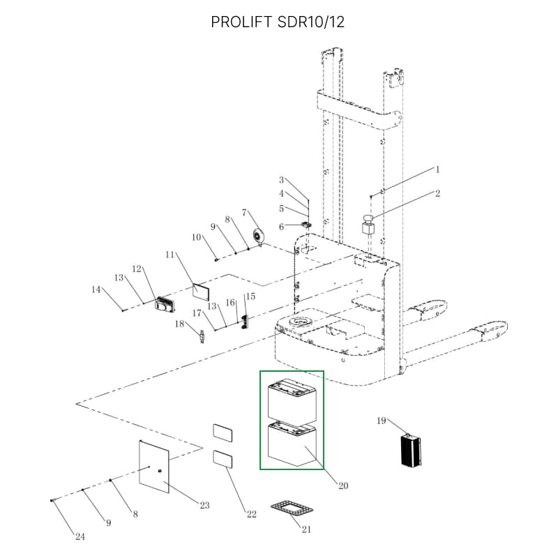 Аккумуляторная батарея 24В 50 Ач Li-ion