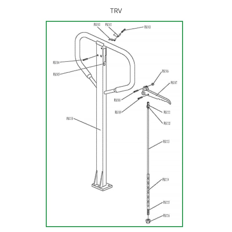 Ручка в сборе для TRV
