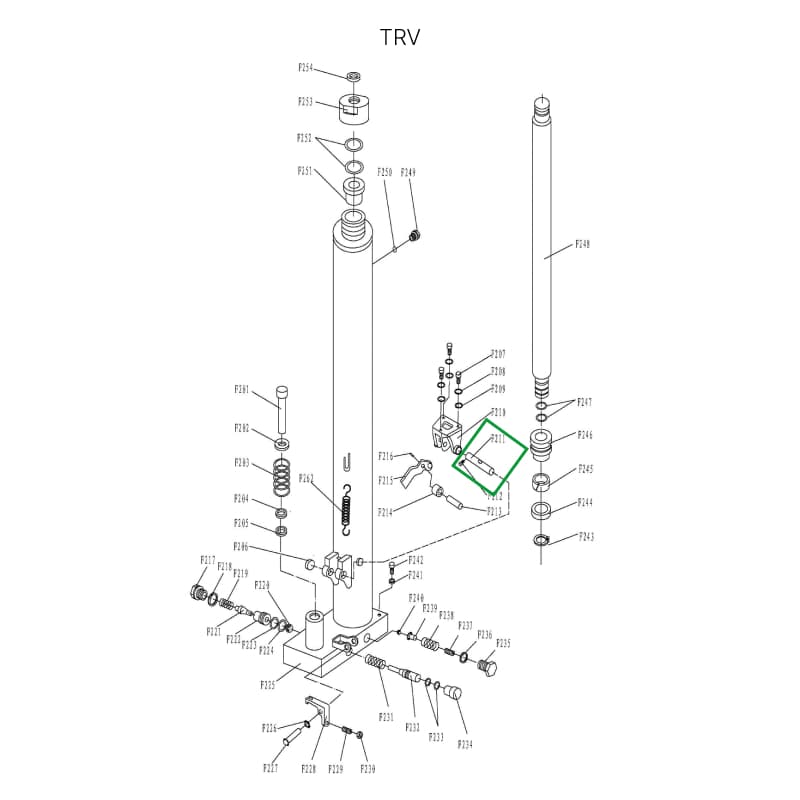 Ось крепления ручки для TRV