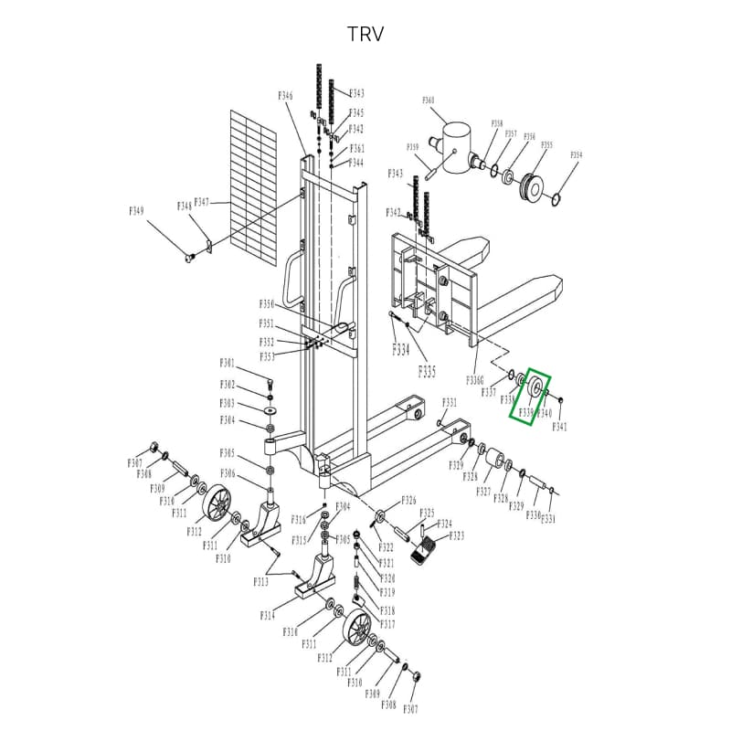 Ролик каретки для TRV