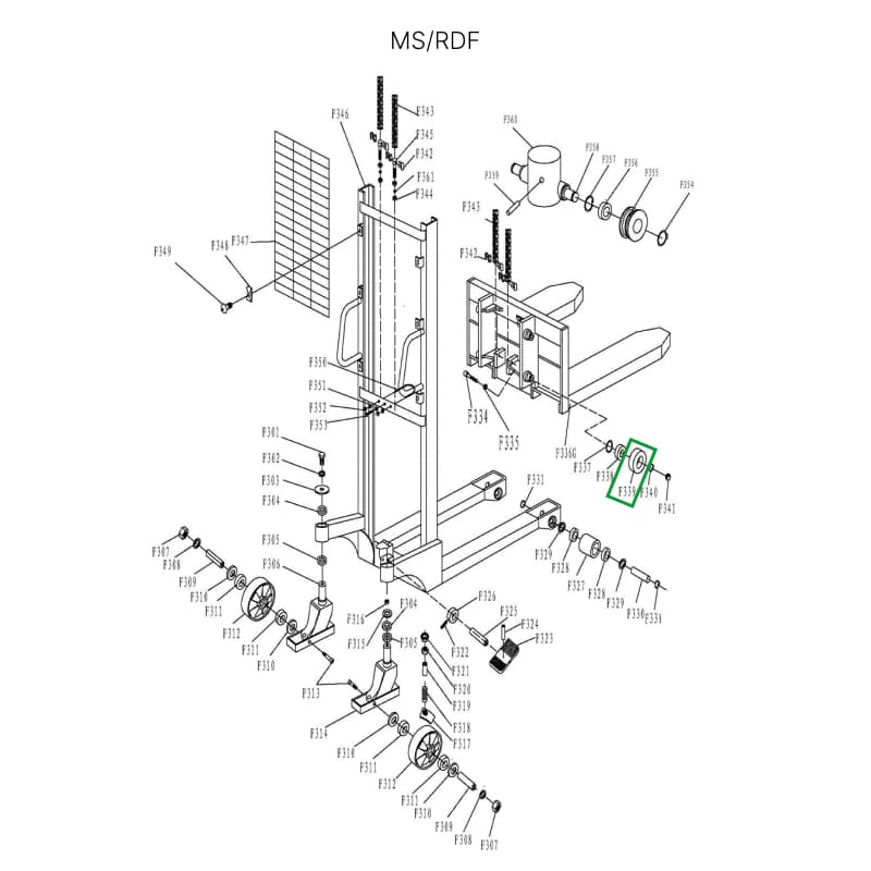Ролик каретки для MS1016/RDF1016