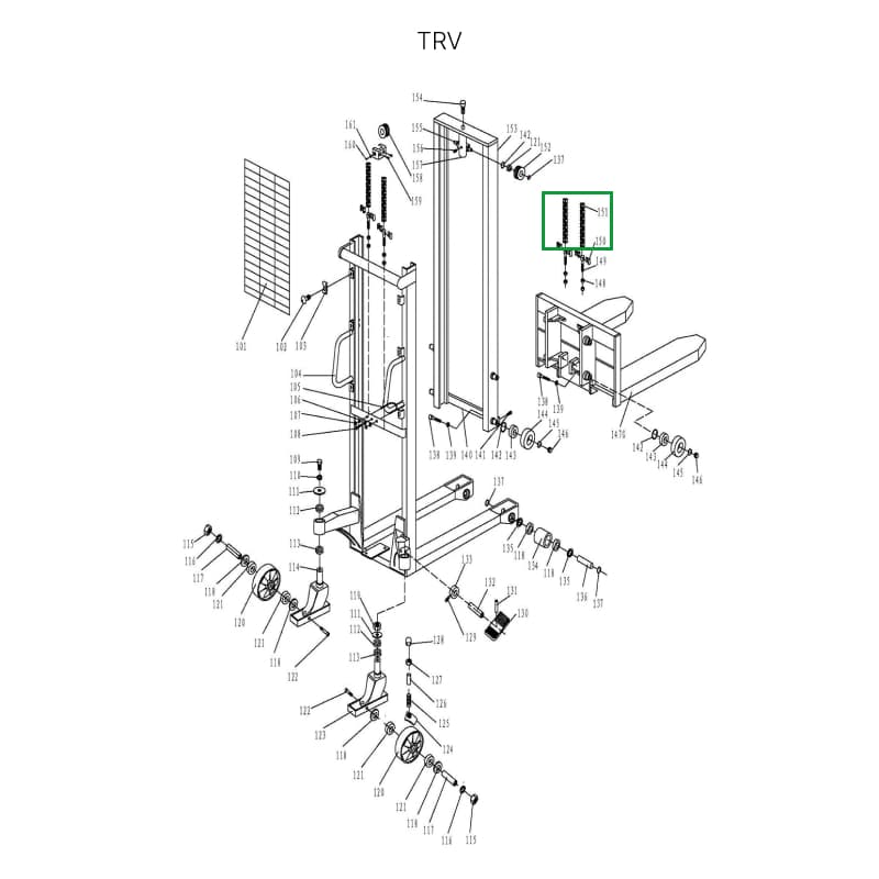 Цепь гидроузла  для TRV1030