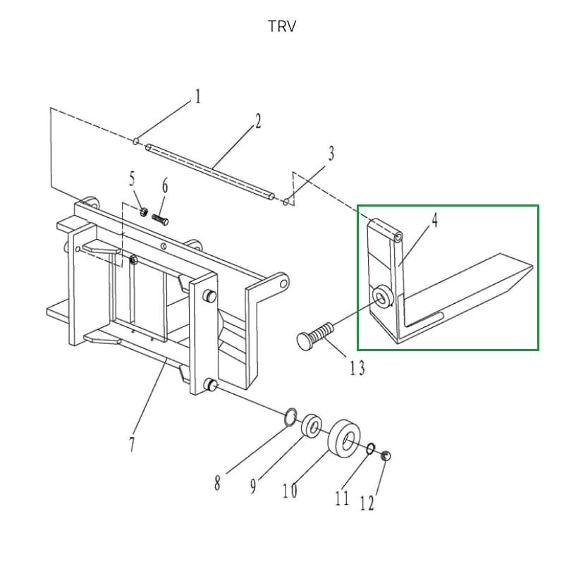 Вила для ручного штабелера для TRV1516