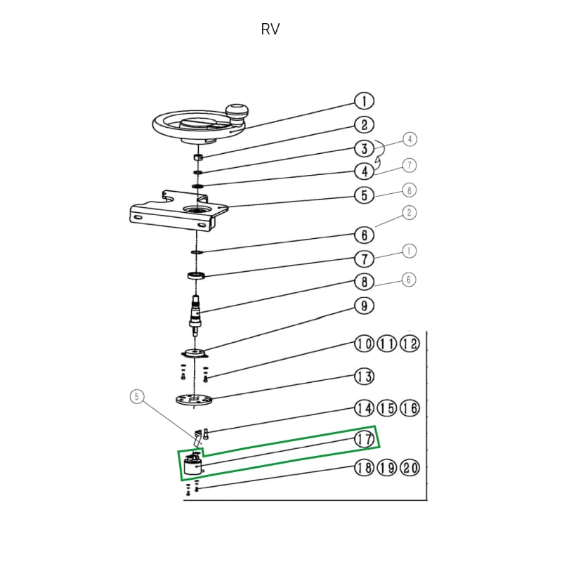 Датчик рулевого управления для ричтрака RV (5V)