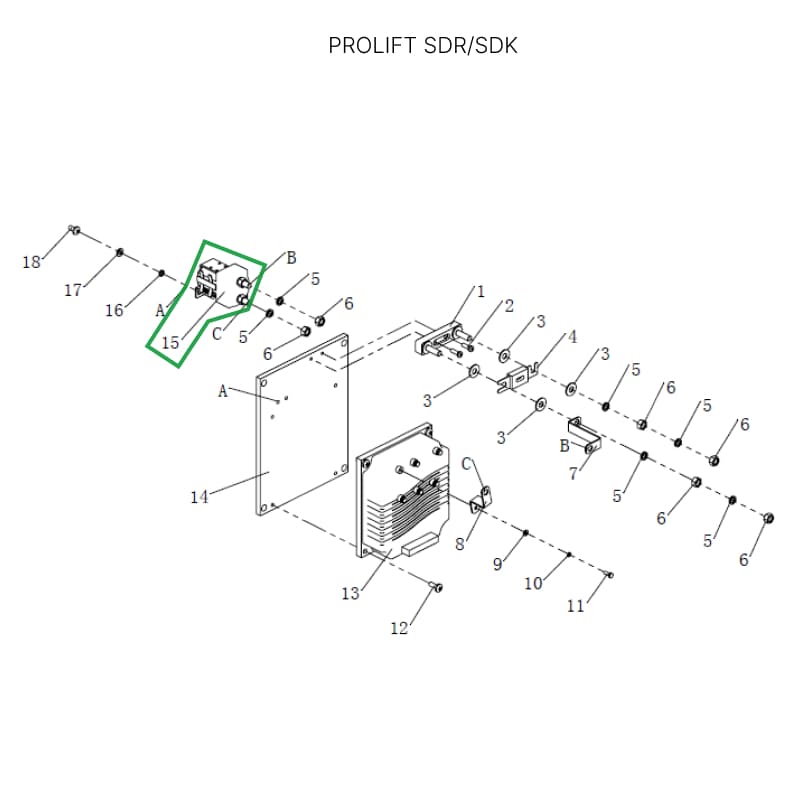 Контактор питания контроллера для штабелеров SDR/SDK 1,5-1,6 т, для тележек SK20