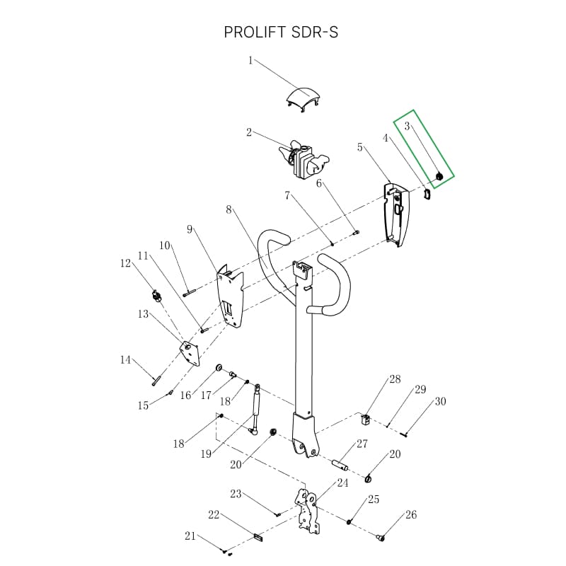 Кнопки подъема-опускания вил для штабелеров SDR-S