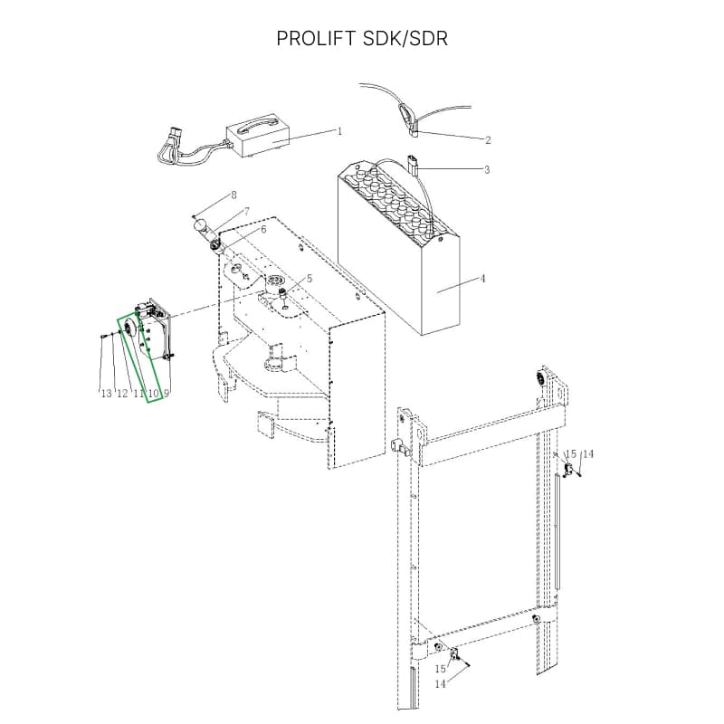 Звуковой сигнал для штабелеров SDR 1533/1536/1545S/1645/1656/2036/2045, SDK