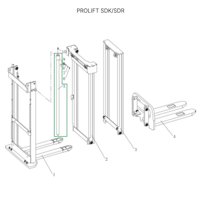Центральный гидроцилиндр для штабелеров SDR1635/SDK1536