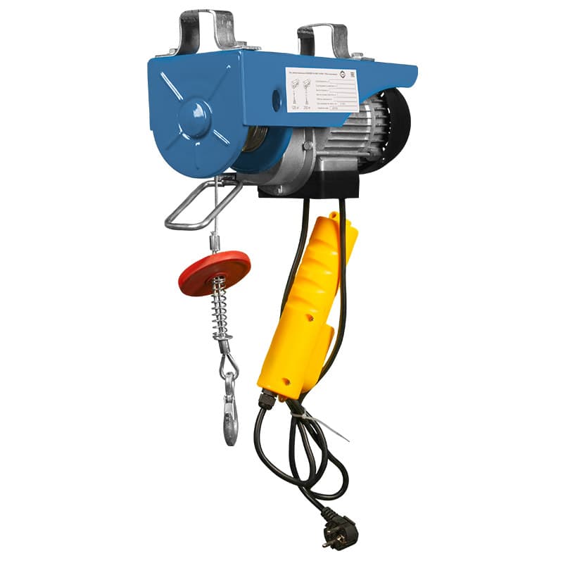 Мини электрическая таль стационарная GEARSEN PA 220В, 125/250кг, 12/6м