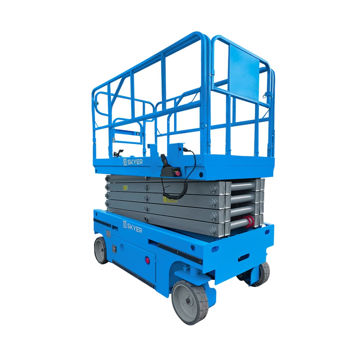 Самоходный ножничный подъемник с выдвижной платформой SKYER PL1425 li-ion