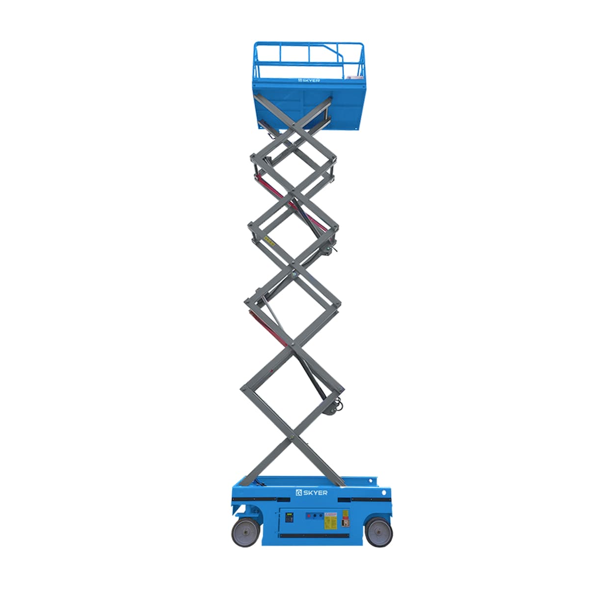 Самоходный ножничный подъемник с выдвижной платформой SKYER PL1425 li-ion