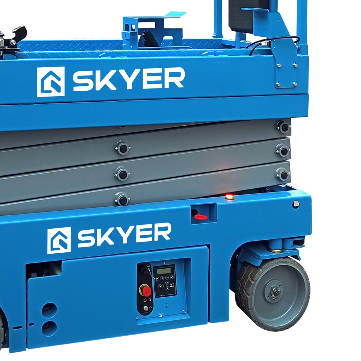 Самоходный ножничный подъемник с выдвижной платформой SKYER PL1432 Li M