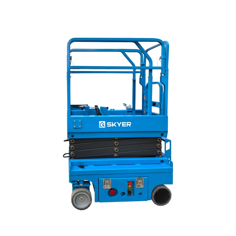 Самоходный ножничный подъемник SKYER PL0624 с выдвижной платформой (узкая база)
