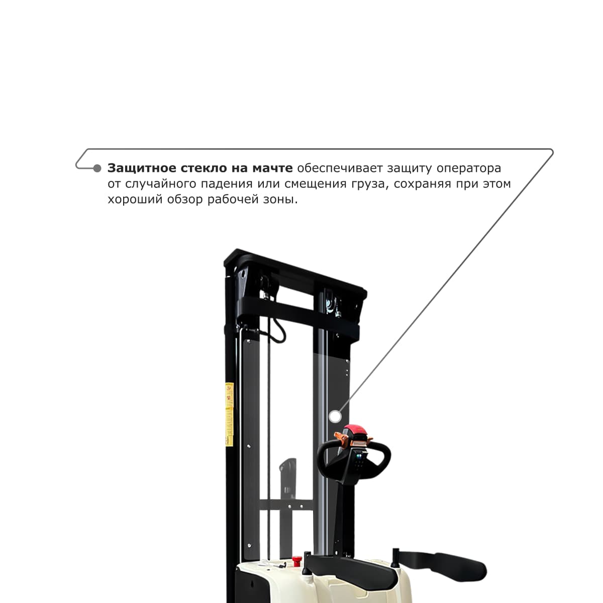 Самоходный электроштабелер PROLIFT M2 SDK 1536 li-ion со свободным подъемом