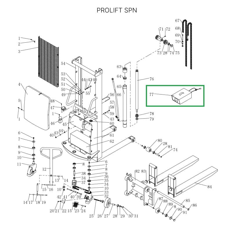 Зарядное устройство для штабелеров SPN (12В)