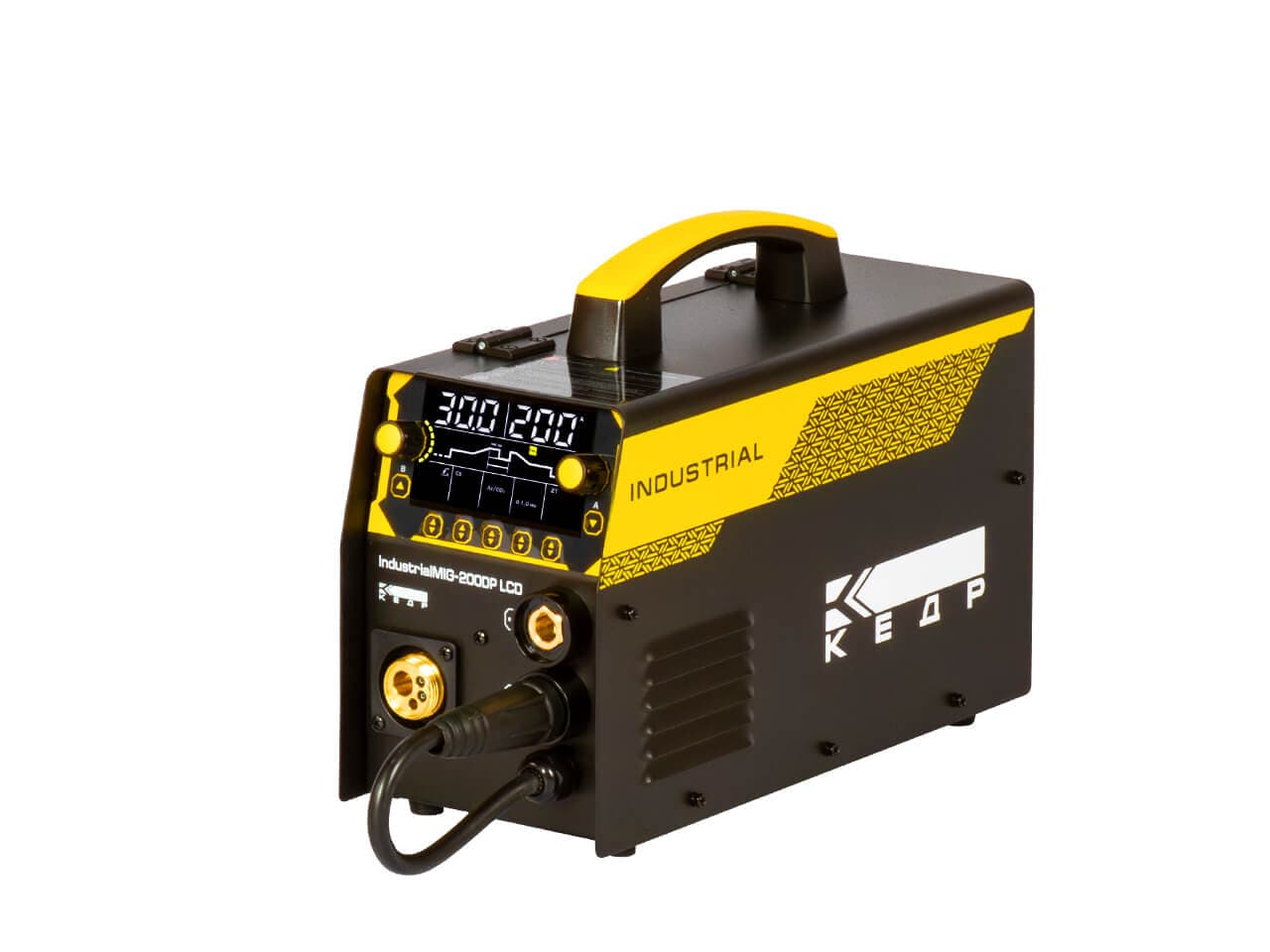 Полуавтомат  КЕДР IndustrialMIG-200DP LCD (230В, 30-200А)