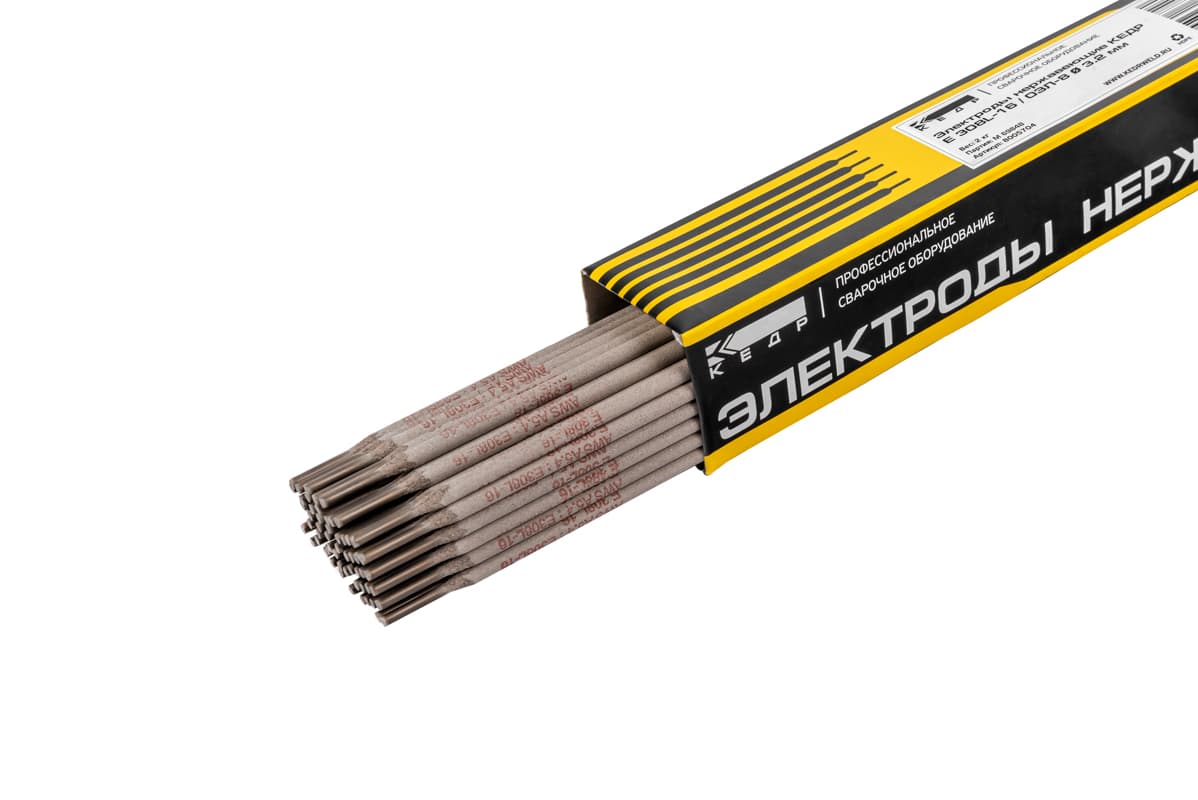 Электроды КЕДР E 308L-16 / ОЗЛ-8 Ø 3,2 мм (пачка 2 кг)