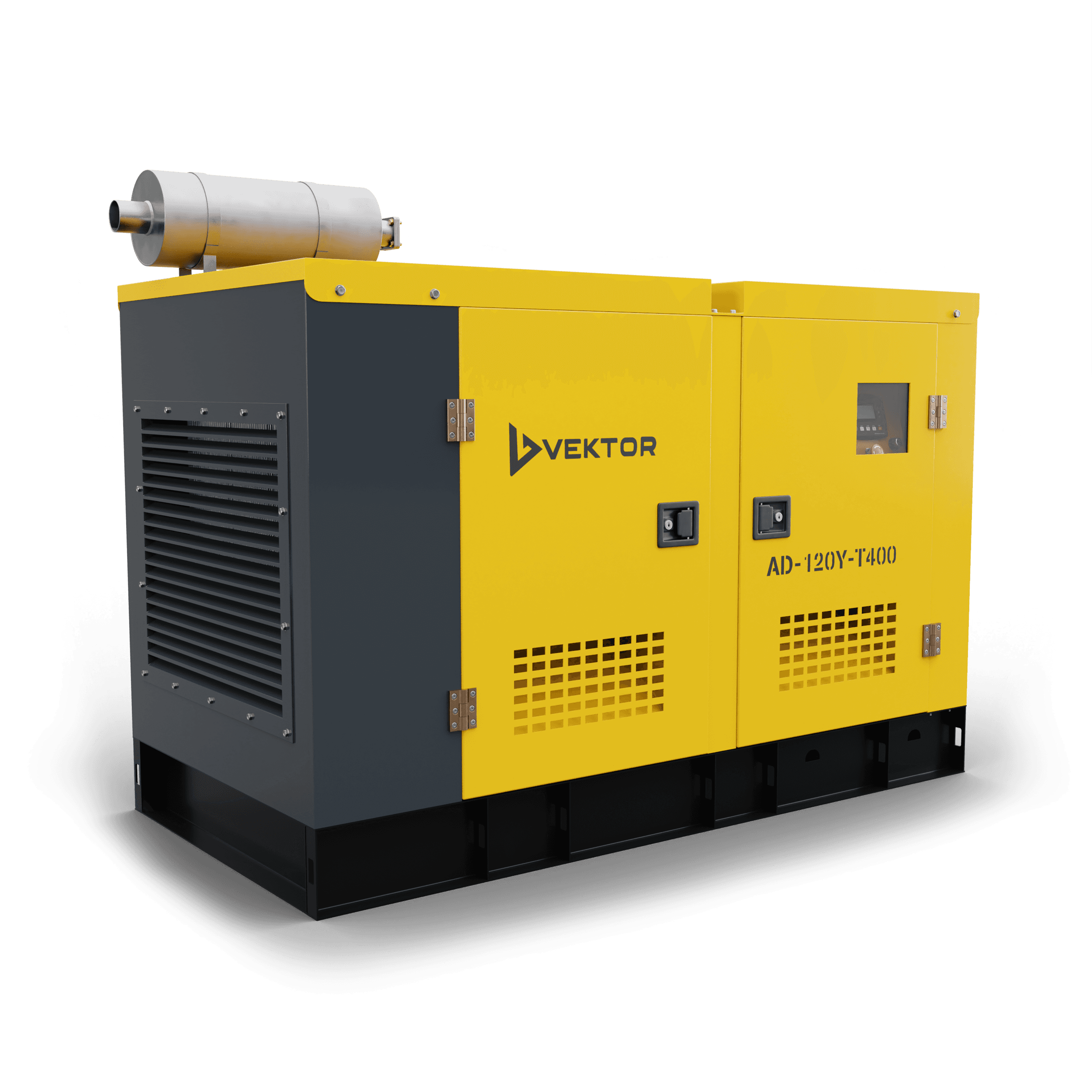 Дизельный генератор Vektor AD-120Y-T400 в шумозащитном кожухе с АВР