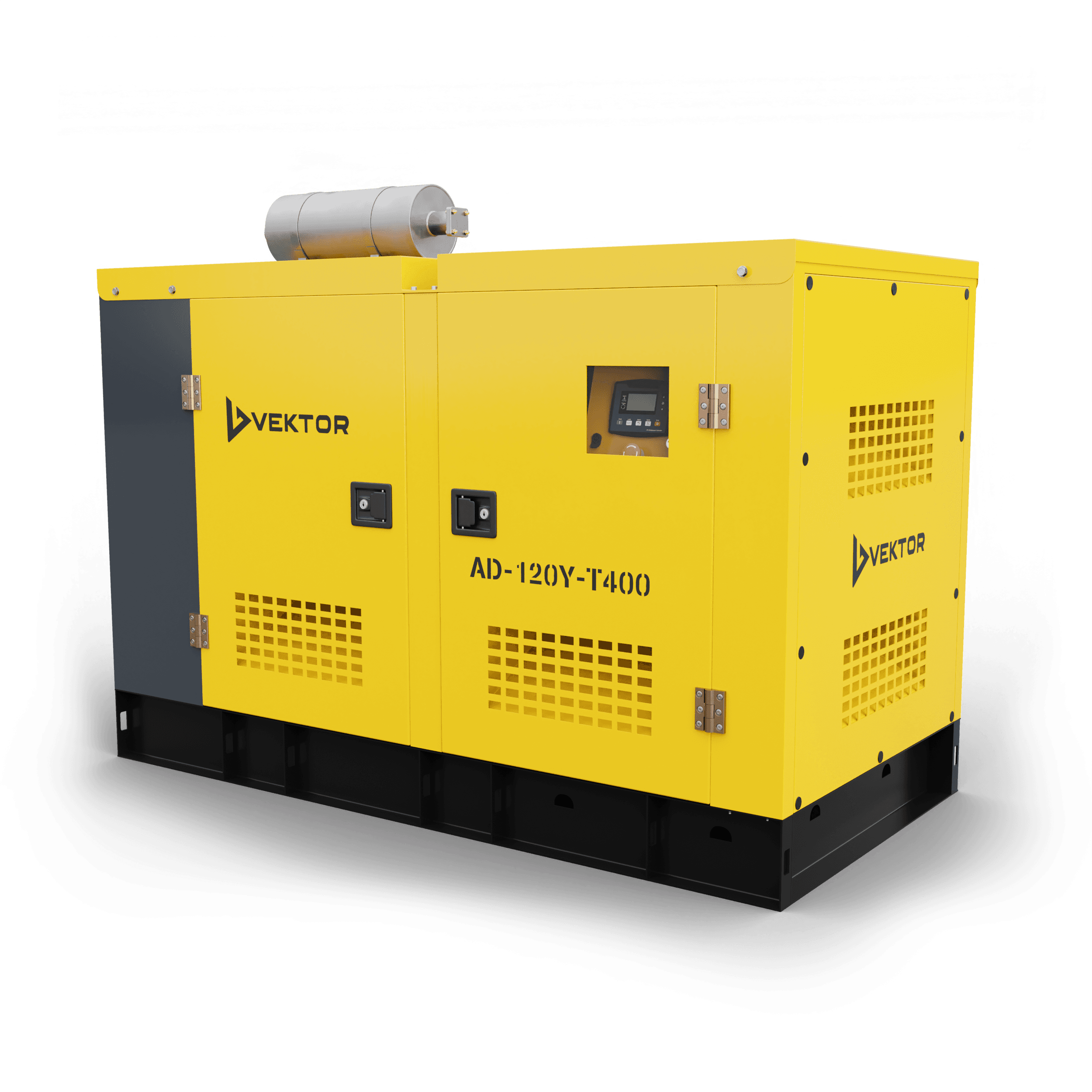 Дизельный генератор Vektor AD-120Y-T400 в шумозащитном кожухе