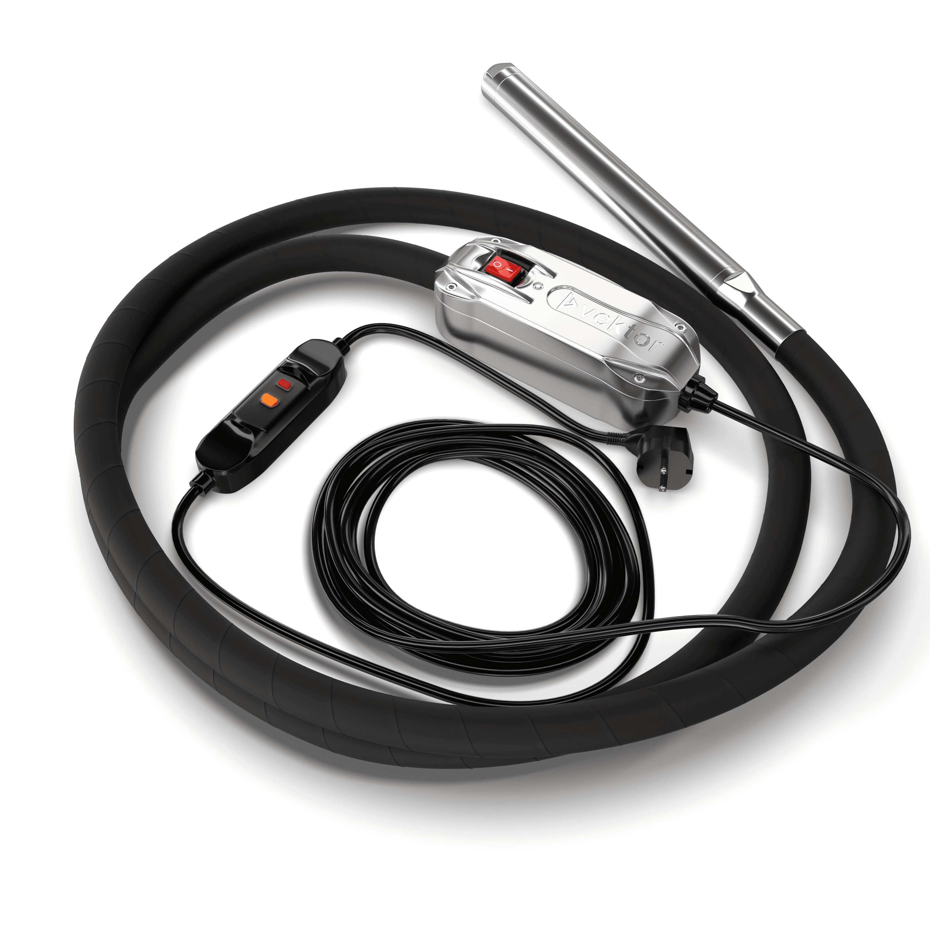 Высокочастотный глубинный вибратор со встроенным преобразователем 7 м Vektor EL 50