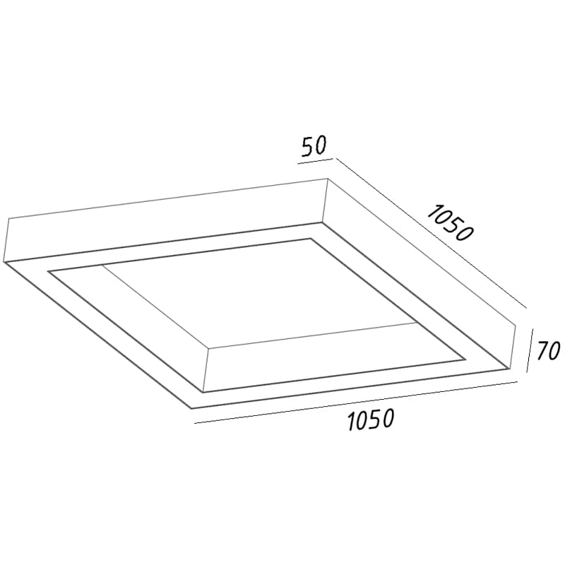 Светильник Quadro 144W, 1050 мм*4, 4000К, белый, подвесной, IP 40