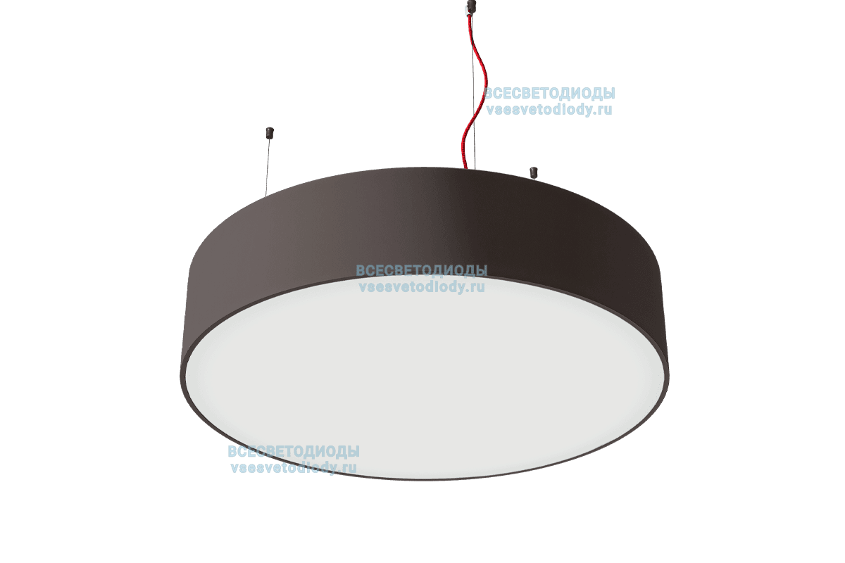 Светильник Round 135W, D1000 мм, 3000К, черный, подвесной, IP 40